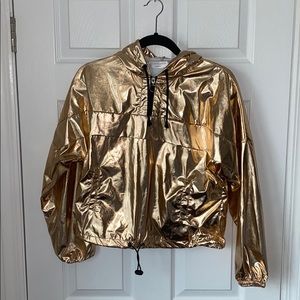 Shiny Gold Windbreaker